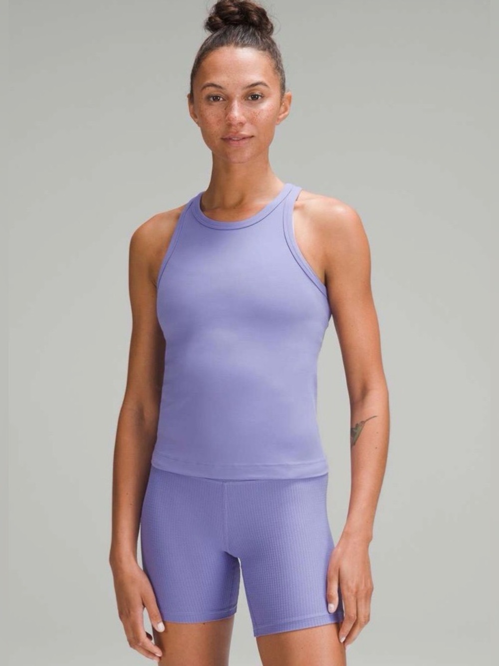 Lululemon Align Waist-Length Racerback Tank Top in Dark Lavender Size 4